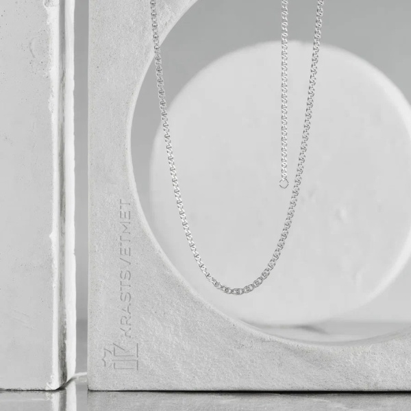 Цепь из серебра 925, плетение «Птичий глаз»